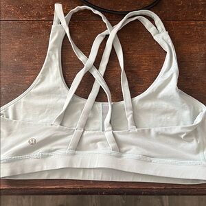 lululemon athletica Pale Green Crisscross Strappy Sports Bra